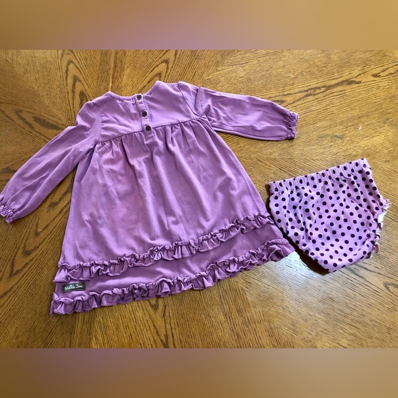 Matilda Jane Plum Purple Dress with bloomers 18-24 months - Picture 5 of 5